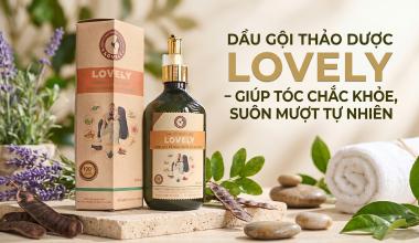 DẦU GỘI THẢO DƯỢC LOVELY &ndash; GI&Uacute;P T&Oacute;C CHẮC KHỎE, SU&Ocirc;N MƯỢT TỰ NHI&Ecirc;N