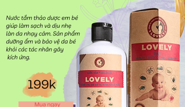 LOVELY BABY – NƯỚC TẮM BÉ NGUYÊN CHẤT ĐƯỢC CHUYÊN GIA PHÁT TRIỂN