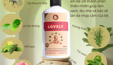 NƯỚC TẮM LOVELY BABY – DỊU ÊM TỪ TINH CHẤT THẢO DƯỢC