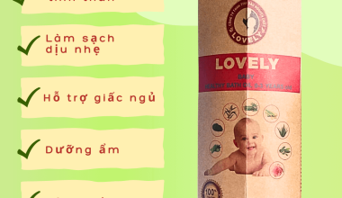 NƯỚC TẮM THẢO DƯỢC LOVELY – LƯU HƯƠNG DỊU NHẸ TRÊN DA BÉ