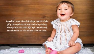 NƯỚC TẮM THẢO DƯỢC LOVELY BABY – CÔNG THỨC TẮM BÉ AN TOÀN TỪ THẢO DƯỢC