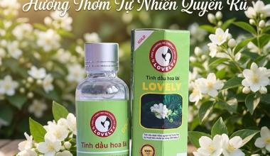 Tinh Dầu Hoa L&agrave;i Lovely Nguy&ecirc;n Chất - Thư Gi&atilde;n, Dưỡng Da viết in hoa