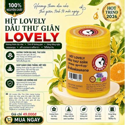 H&Iacute;T LOVELY DẦU THƯ GI&Atilde;N 