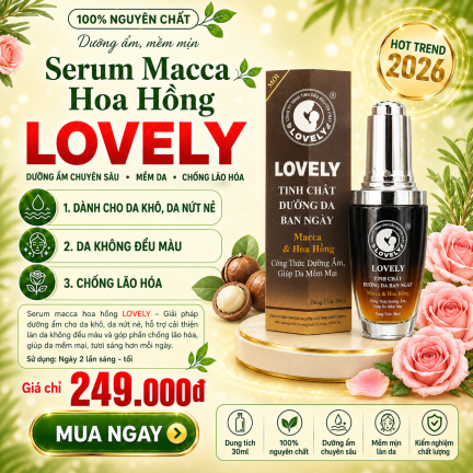 LOVELY MACADAMIA & ROSE SERUM | SERUM MACCA HOA HỒNG LOVELY