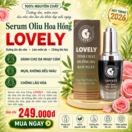 LOVELY OLIVE & ROSE SERUM | SERUM OLIU HOA HỒNG LOVELY
